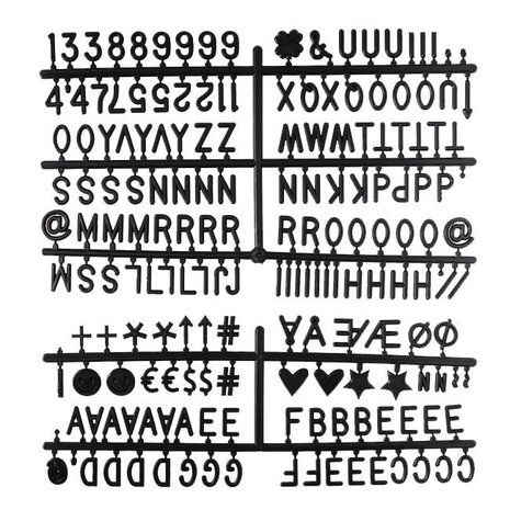 LEDR Buchstabe Set Schwarz LEDR Buchstabe Set Schwarz
