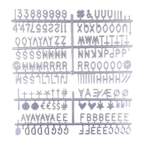 LEDR Buchstabe Set Silber LEDR Buchstabe Set Silber