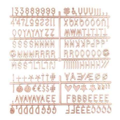 LEDR Letter Set Rose Goud LEDR Letter Set Rose Goud