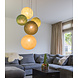 COTTON BALL LIGHTS Fivefold Hanging Lamp - Jungle Greens (5-Deluxe) COTTON BALL LIGHTS Fivefold Hanging Lamp - Jungle Greens (5-Deluxe)