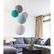 COTTON BALL LIGHTS Fivefold Hanging Lamp - Sea Breeze (5-Deluxe) COTTON BALL LIGHTS Fivefold Hanging Lamp - Sea Breeze (5-Deluxe)