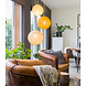 COTTON BALL LIGHTS Triple Hanging Lamp - Creamy Mustard(3-Deluxe) COTTON BALL LIGHTS Triple Hanging Lamp - Creamy Mustard(3-Deluxe)