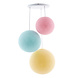 COTTON BALL LIGHTS Triple Hanging Lamp - Pastel (3-Deluxe) COTTON BALL LIGHTS Triple Hanging Lamp - Pastel (3-Deluxe)