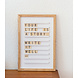 LEDR Oldschool Letterboard White LEDR Oldschool Letterboard White