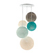 COTTON BALL LIGHTS Fünffach Hängelampe - Sea Breeze (5-Deluxe) COTTON BALL LIGHTS Fünffach Hängelampe - Sea Breeze (5-Deluxe)