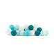 COTTON BALL LIGHTS Regular Lichtslinger - Aqua + Adapter COTTON BALL LIGHTS Regular Lichtslinger - Aqua + Adapter
