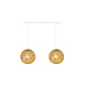 COTTON BALL LIGHTS Cotton Ball Lights Tweevoudige hanglamp balk - Caffe Latte COTTON BALL LIGHTS Cotton Ball Lights Tweevoudige hanglamp balk - Caffe Latte