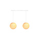 COTTON BALL LIGHTS Cotton Ball Lights Tweevoudige hanglamp balk - White COTTON BALL LIGHTS Cotton Ball Lights Tweevoudige hanglamp balk - White