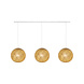 COTTON BALL LIGHTS Cotton Ball Lights Drievoudige hanglamp balk - Caffe Latte COTTON BALL LIGHTS Cotton Ball Lights Drievoudige hanglamp balk - Caffe Latte