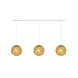 COTTON BALL LIGHTS Cotton Ball Lights Drievoudige hanglamp balk - Caffe Latte COTTON BALL LIGHTS Cotton Ball Lights Drievoudige hanglamp balk - Caffe Latte