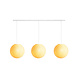 COTTON BALL LIGHTS Cotton Ball Lights Drievoudige hanglamp balk - Cream COTTON BALL LIGHTS Cotton Ball Lights Drievoudige hanglamp balk - Cream