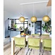 COTTON BALL LIGHTS Triple Hanging Lamp Ceiling - Kaki COTTON BALL LIGHTS Triple Hanging Lamp Ceiling - Kaki