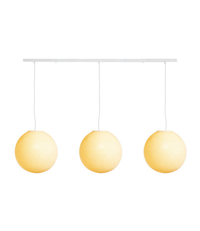 COTTON BALL LIGHTS Triple Hanging Lamp Ceiling - Shell COTTON BALL LIGHTS Triple Hanging Lamp Ceiling - Shell