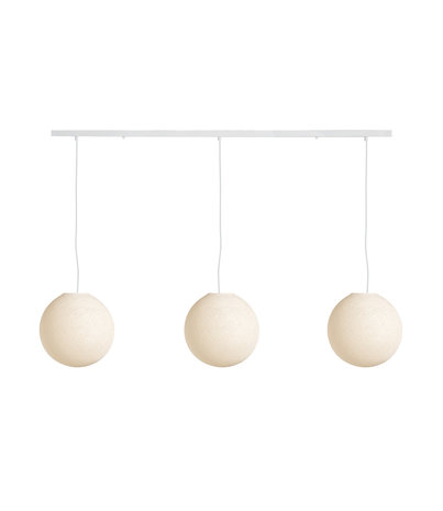 COTTON BALL LIGHTS Triple Hanging Lamp Ceiling - Shell COTTON BALL LIGHTS Triple Hanging Lamp Ceiling - Shell