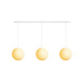 COTTON BALL LIGHTS Cotton Ball Lights Drievoudige hanglamp balk - Shell COTTON BALL LIGHTS Cotton Ball Lights Drievoudige hanglamp balk - Shell