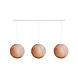 COTTON BALL LIGHTS Cotton Ball Lights Drievoudige hanglamp balk - Stone COTTON BALL LIGHTS Cotton Ball Lights Drievoudige hanglamp balk - Stone