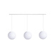 COTTON BALL LIGHTS Cotton Ball Lights Dreifach Pendelleuchte (am Balken) - White COTTON BALL LIGHTS Cotton Ball Lights Dreifach Pendelleuchte (am Balken) - White