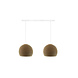 COTTON BALL LIGHTS Double Hanging Lamp Ceiling - Three Quarter Caffe Latte COTTON BALL LIGHTS Double Hanging Lamp Ceiling - Three Quarter Caffe Latte