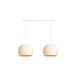 COTTON BALL LIGHTS Double Hanging Lamp Ceiling - Three Quarter Shell COTTON BALL LIGHTS Double Hanging Lamp Ceiling - Three Quarter Shell