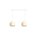 COTTON BALL LIGHTS Double Hanging Lamp Ceiling - Three Quarter Shell COTTON BALL LIGHTS Double Hanging Lamp Ceiling - Three Quarter Shell