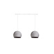 COTTON BALL LIGHTS Double Hanging Lamp Ceiling - Three Quarter Stone COTTON BALL LIGHTS Double Hanging Lamp Ceiling - Three Quarter Stone