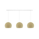 COTTON BALL LIGHTS Cotton Ball Lights Dreifach Pendelleuchte (am Balken) - Drei Vierteln Cream COTTON BALL LIGHTS Cotton Ball Lights Dreifach Pendelleuchte (am Balken) - Drei Vierteln Cream