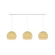 COTTON BALL LIGHTS Cotton Ball Lights Dreifach Pendelleuchte (am Balken) - Drei Vierteln Cream COTTON BALL LIGHTS Cotton Ball Lights Dreifach Pendelleuchte (am Balken) - Drei Vierteln Cream