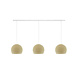 COTTON BALL LIGHTS Cotton Ball Lights Dreifach Pendelleuchte (am Balken) - Drei Vierteln Cream COTTON BALL LIGHTS Cotton Ball Lights Dreifach Pendelleuchte (am Balken) - Drei Vierteln Cream