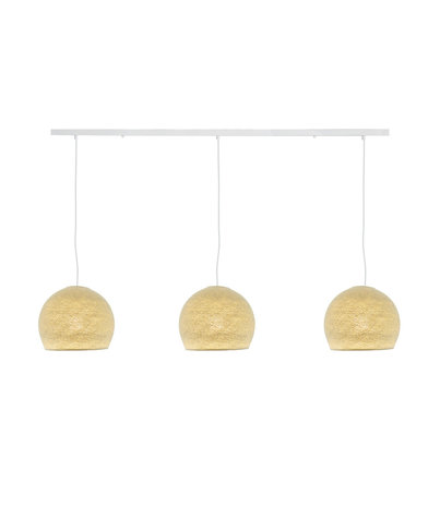 COTTON BALL LIGHTS Cotton Ball Lights Drievoudige hanglamp balk - Driekwart Cream COTTON BALL LIGHTS Cotton Ball Lights Drievoudige hanglamp balk - Driekwart Cream