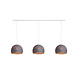 COTTON BALL LIGHTS Cotton Ball Lights Drievoudige hanglamp balk - Driekwart Mid Grey COTTON BALL LIGHTS Cotton Ball Lights Drievoudige hanglamp balk - Driekwart Mid Grey