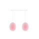 COTTON BALL LIGHTS Double Hanging Lamp Ceiling - Oval Light Pink COTTON BALL LIGHTS Double Hanging Lamp Ceiling - Oval Light Pink