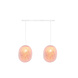 COTTON BALL LIGHTS Double Hanging Lamp Ceiling - Oval Pale Pink COTTON BALL LIGHTS Double Hanging Lamp Ceiling - Oval Pale Pink