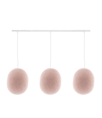 COTTON BALL LIGHTS Triple Hanging Lamp Ceiling - Oval Pale Pink COTTON BALL LIGHTS Triple Hanging Lamp Ceiling - Oval Pale Pink