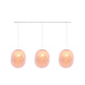 COTTON BALL LIGHTS Triple Hanging Lamp Ceiling - Oval Pale Pink COTTON BALL LIGHTS Triple Hanging Lamp Ceiling - Oval Pale Pink
