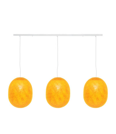 COTTON BALL LIGHTS Triple Hanging Lamp Ceiling - Oval Mustard COTTON BALL LIGHTS Triple Hanging Lamp Ceiling - Oval Mustard