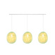 COTTON BALL LIGHTS Cotton Ball Lights Drievoudige hanglamp balk - Oval Powder Green COTTON BALL LIGHTS Cotton Ball Lights Drievoudige hanglamp balk - Oval Powder Green