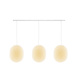 COTTON BALL LIGHTS Cotton Ball Lights Dreifach Pendelleuchte (am Balken) - Oval Shell COTTON BALL LIGHTS Cotton Ball Lights Dreifach Pendelleuchte (am Balken) - Oval Shell