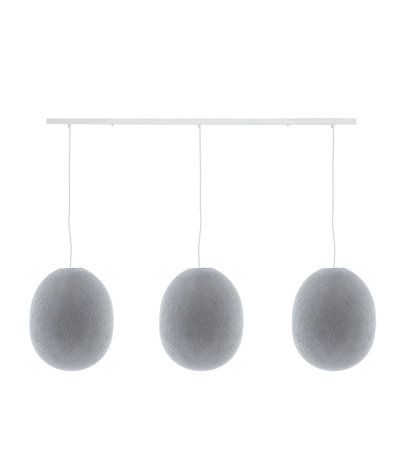 COTTON BALL LIGHTS Cotton Ball Lights Drievoudige hanglamp balk - Oval Stone COTTON BALL LIGHTS Cotton Ball Lights Drievoudige hanglamp balk - Oval Stone