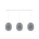 COTTON BALL LIGHTS Cotton Ball Lights Drievoudige hanglamp balk - Oval Stone COTTON BALL LIGHTS Cotton Ball Lights Drievoudige hanglamp balk - Oval Stone
