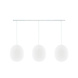 COTTON BALL LIGHTS Triple Hanging Lamp Ceiling - Oval White COTTON BALL LIGHTS Triple Hanging Lamp Ceiling - Oval White