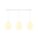COTTON BALL LIGHTS Cotton Ball Lights Drievoudige hanglamp balk - Oval White COTTON BALL LIGHTS Cotton Ball Lights Drievoudige hanglamp balk - Oval White