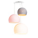COTTON BALL LIGHTS Cotton Ball Lights Drievoudige hanglamp 3 punt - Driekwart Blushy Grey COTTON BALL LIGHTS Cotton Ball Lights Drievoudige hanglamp 3 punt - Driekwart Blushy Grey