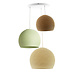 COTTON BALL LIGHTS Cotton Ball Lights Dreifach Hängelampe 3 Punkt - Drei Vierteln Wild Wood COTTON BALL LIGHTS Cotton Ball Lights Dreifach Hängelampe 3 Punkt - Drei Vierteln Wild Wood