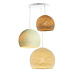 COTTON BALL LIGHTS Cotton Ball Lights Dreifach Hängelampe 3 Punkt - Drei Vierteln Wild Wood COTTON BALL LIGHTS Cotton Ball Lights Dreifach Hängelampe 3 Punkt - Drei Vierteln Wild Wood