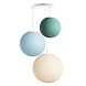 COTTON BALL LIGHTS Triple Haning Lamp 3 point - River Flow COTTON BALL LIGHTS Triple Haning Lamp 3 point - River Flow