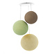 COTTON BALL LIGHTS Triple Hanging Lamp 3 point -Wild Wood COTTON BALL LIGHTS Triple Hanging Lamp 3 point -Wild Wood