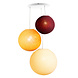 COTTON BALL LIGHTS Drievoudige hanglamp 3 punt - Honey Red COTTON BALL LIGHTS Drievoudige hanglamp 3 punt - Honey Red
