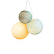 COTTON BALL LIGHTS Drievoudige hanglamp 1 punt - River Flow COTTON BALL LIGHTS Drievoudige hanglamp 1 punt - River Flow