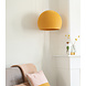 COTTON BALL LIGHTS Hanging Lamp Three Quarter - Mustard COTTON BALL LIGHTS Hanging Lamp Three Quarter - Mustard