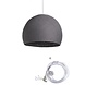 COTTON BALL LIGHTS Cord Lamp Three Quarter - Mid Grey COTTON BALL LIGHTS Cord Lamp Three Quarter - Mid Grey
